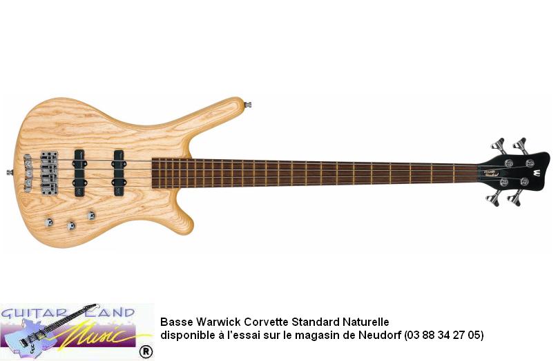 Basse Warwick Corvette Standard Naturelle